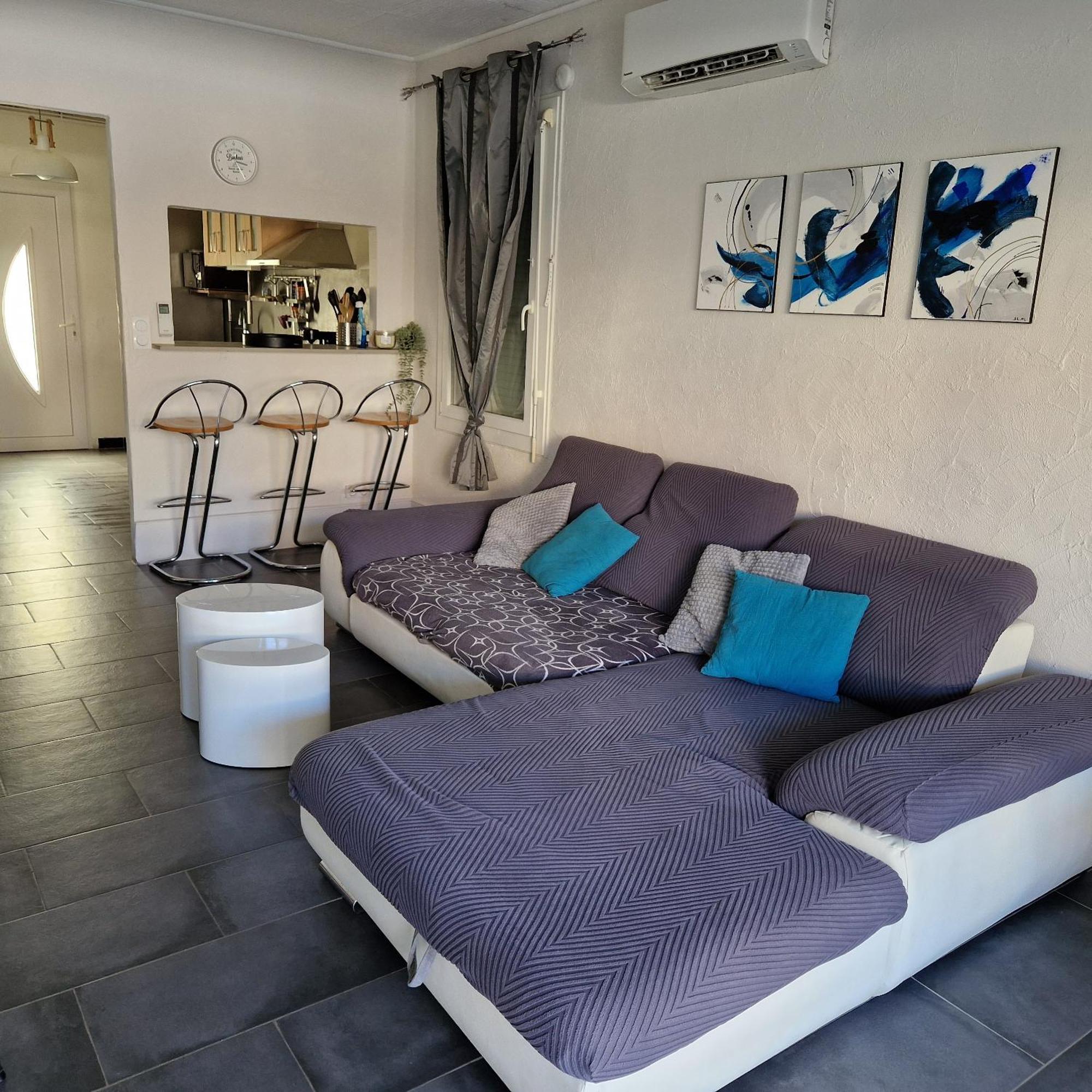 Location Bord De Mer, Villa De Vacances 6-8 Personnes - Jardin Valras-Plage Exterior photo